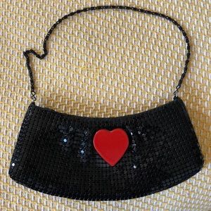 Metal evening clutch purse